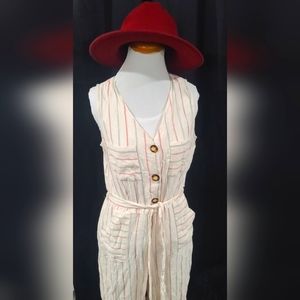 Cream Linen romper